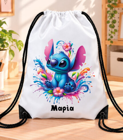 Τσάντα Πλάτης με Κορδόνια – Stitch