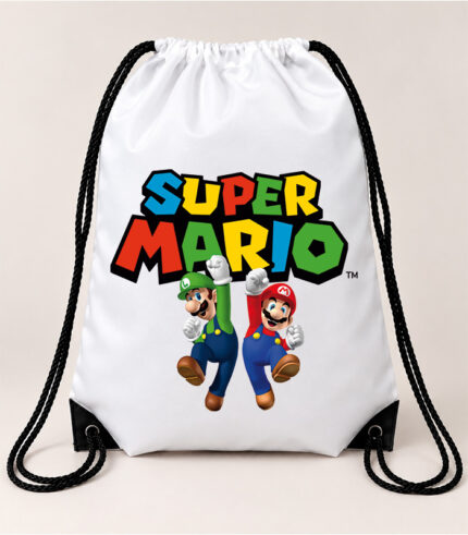 Τσάντα Πλάτης με Κορδόνια – Super Mario
