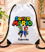 Τσάντα Πλάτης με Κορδόνια – Super Mario