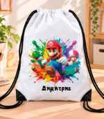 Τσάντα Πλάτης με Κορδόνια – Super Mario